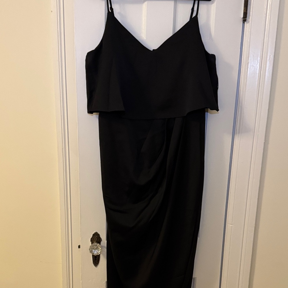 Chic Silk Black Dress